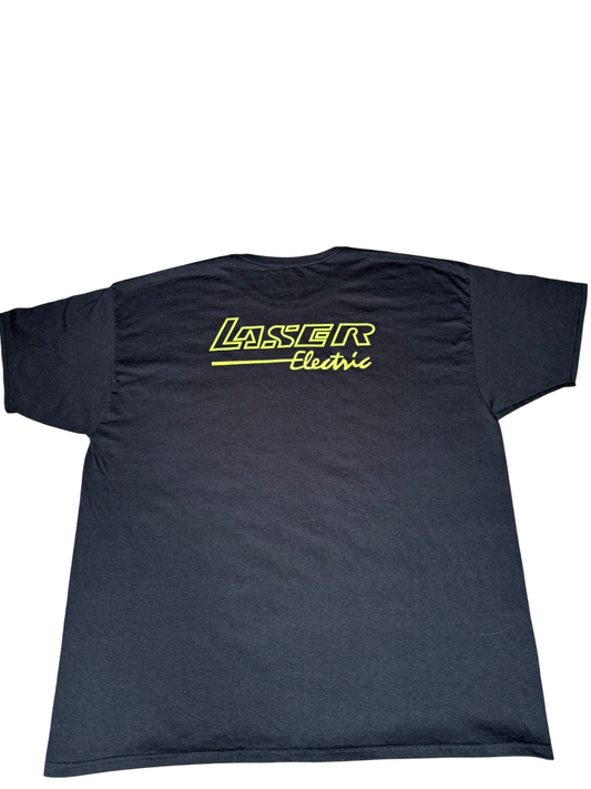 Black With Green Lettering T-Shirt