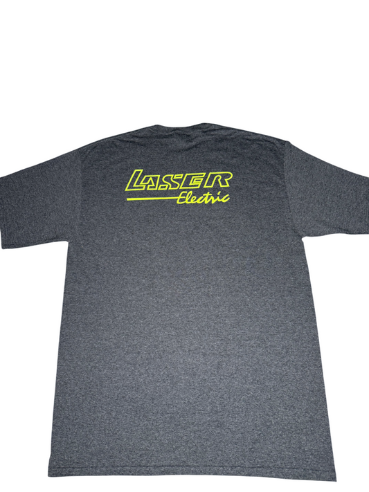 Dark Grey With Green Lettering T-Shirt