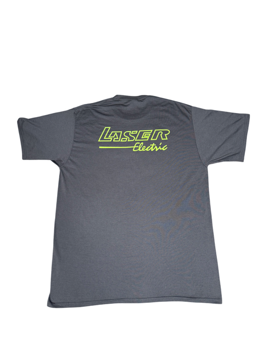 Grey With Green Lettering T-Shirt