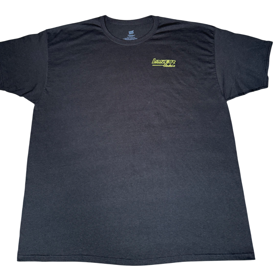 Black With Green Lettering T-Shirt
