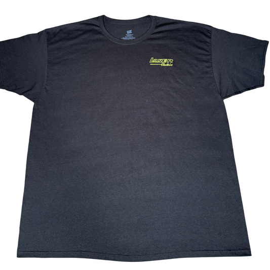 Black With Green Lettering T-Shirt