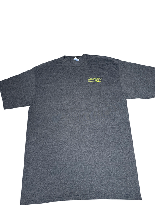 Dark Grey With Green Lettering T-Shirt