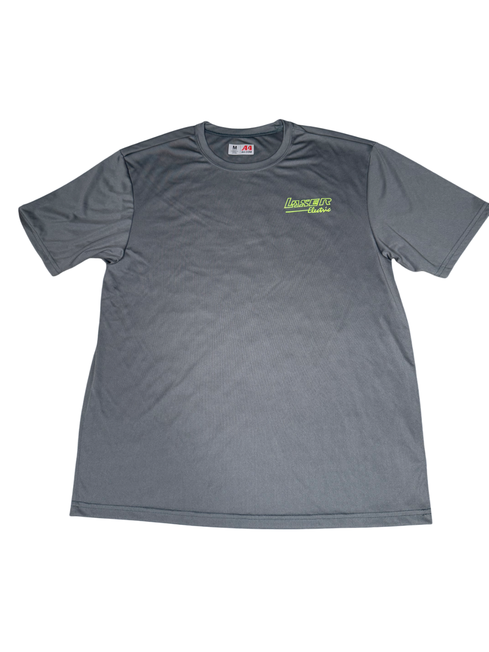 Silk Grey With Green Lettering T-Shirt