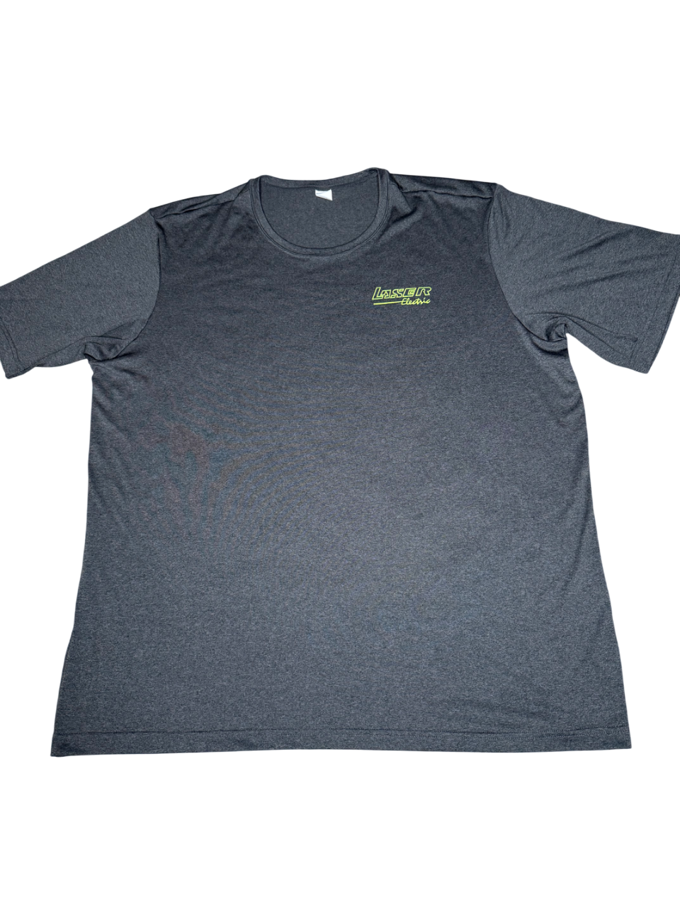 Silk Dark Grey With Green Lettering T-Shirt