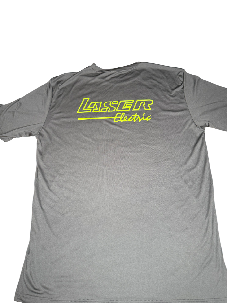 Silk Light Grey With Green Lettering T-Shirt