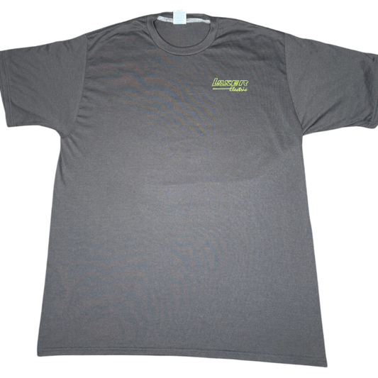 Grey With Green Lettering T-Shirt