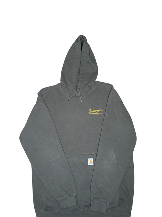 Carhartt Olive Green With Yellow Lettering Sweatshirt