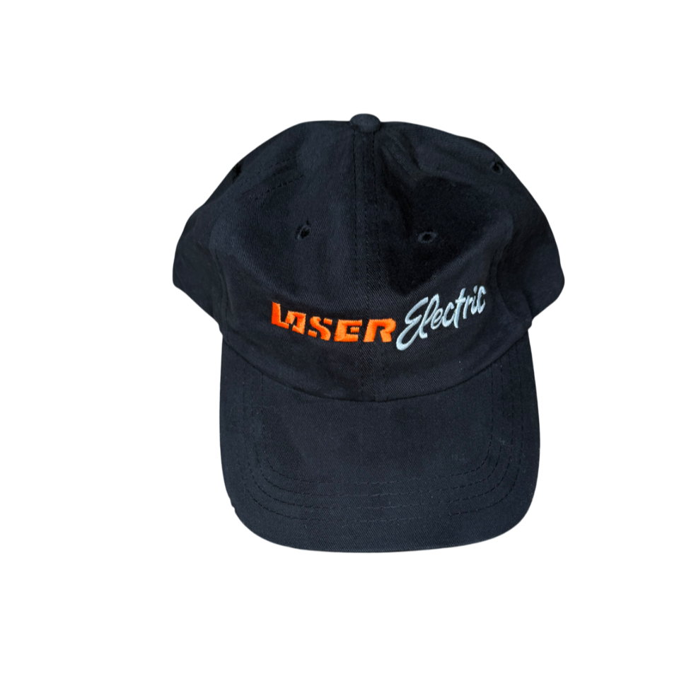 LIMITED Adjustable 25th Aniversery Black With Orange And Grey Lettering Hat