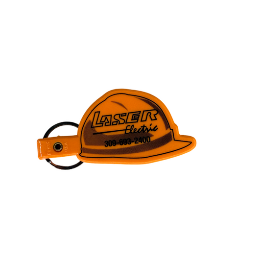 Orange Hardhat Keychain